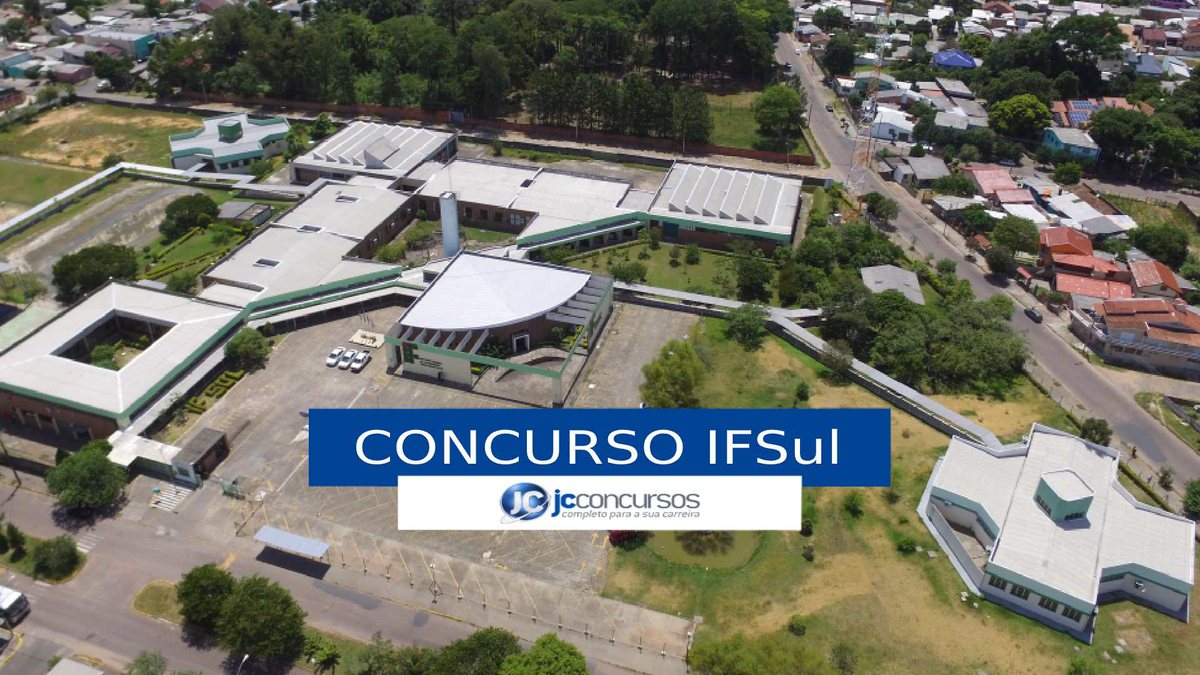 Concurso IFSul - vista aérea do campus Sapucaia do Sul