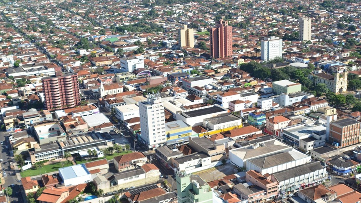 Concurso IPM de Barretos SP: vista aérea da cidade de Barretos