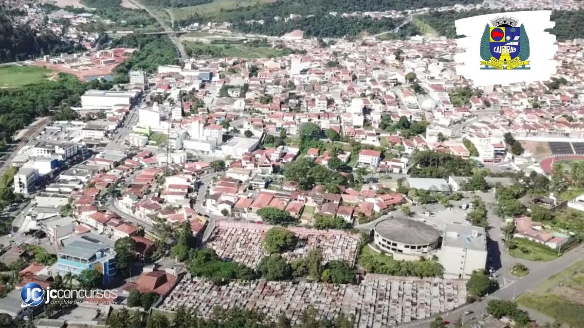 Concurso do Iprem de Caieiras: vista aérea do município - Foto: Divulgação
