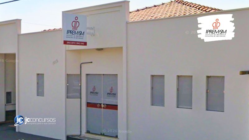 Concurso do IPREM de São Manuel: fachada da sede do Instituto de Previdência Municipal