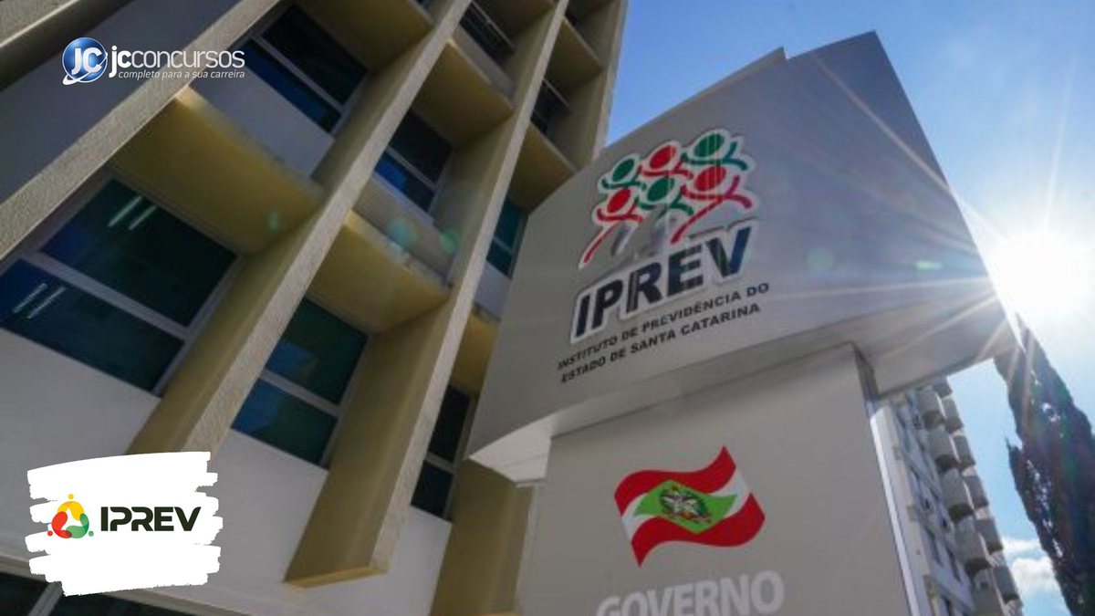 Concurso do Iprev SC: fachada da sede do órgão, em Florianópolis - Divulgação