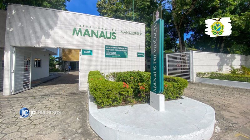 Concurso Manausprev: fachada da sede da Manaus Previdência