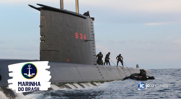 Concurso da Marinha: atividade em submarino - Divulgação