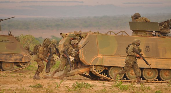 Concurso da Marinha: em treinamento, fuzileiros simulam situações de combate - Divulgação