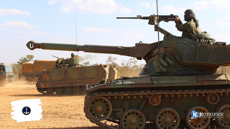 Concurso da Marinha: fuzileiros simulam situação de combate durante treinamento - Foto: Divulgação