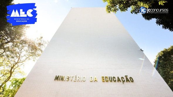 Concurso do MEC: fachada do edifício-sede da pasta, na Esplanada dos Ministérios, em Brasília (DF) - Foto: Luis Fortes/MEC