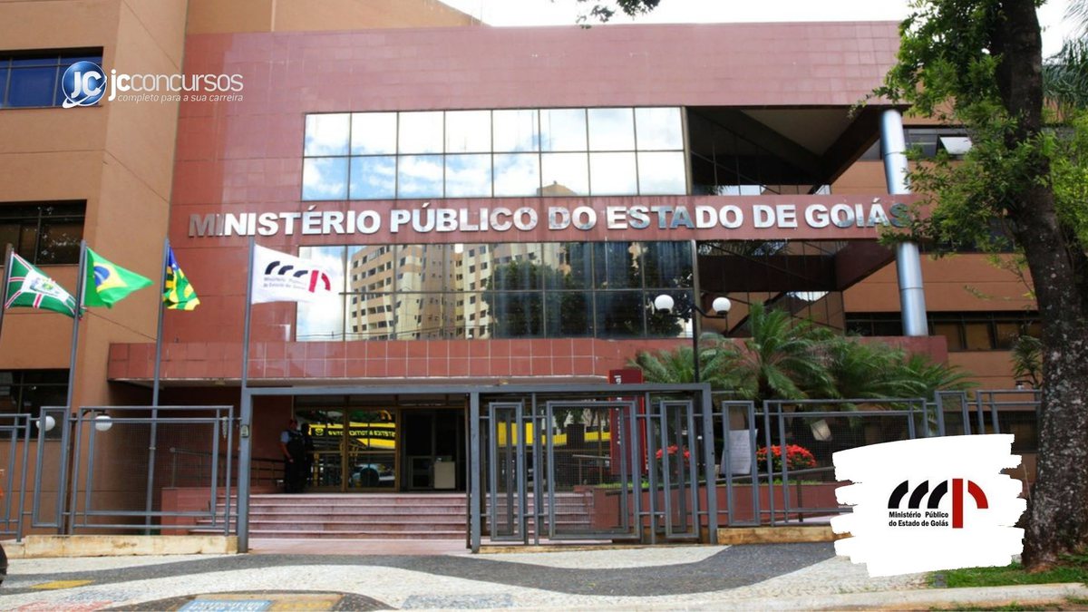 Concurso do MP GO: fachada da sede do Ministério Público do Estado de Goiás, na capital - Foto: Divulgação