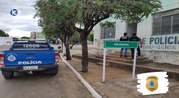 Concurso da PC BA: agentes entram em delegacia da Polícia Civil da Bahia - Divulgação