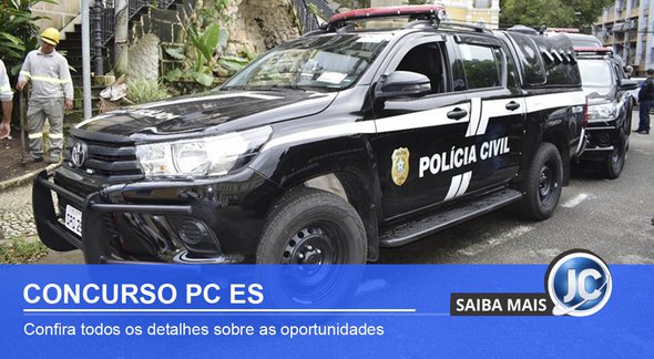 Concurso PC ES: viatura da PC ES - Divulgação