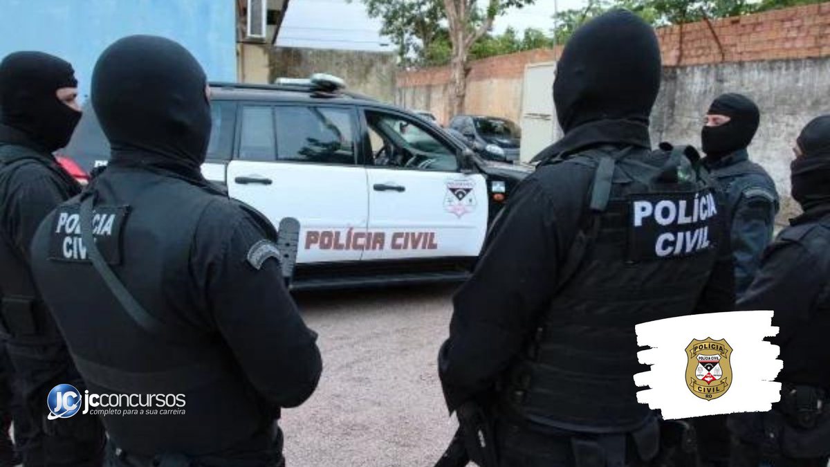 Concurso da PC RO: membros da Polícia Civil de Rondônia durante operação