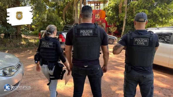 Concurso da PC RS: agentes da corporação durante operação