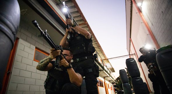 Concurso da PC SP: policiais durante treinamento tático-operacional - Divulgação/Governo do Estado de São Paulo