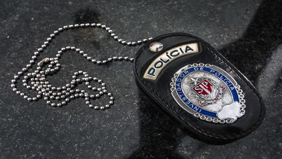 Um distintivo da PC - Divulgação - Polícia Civil SP