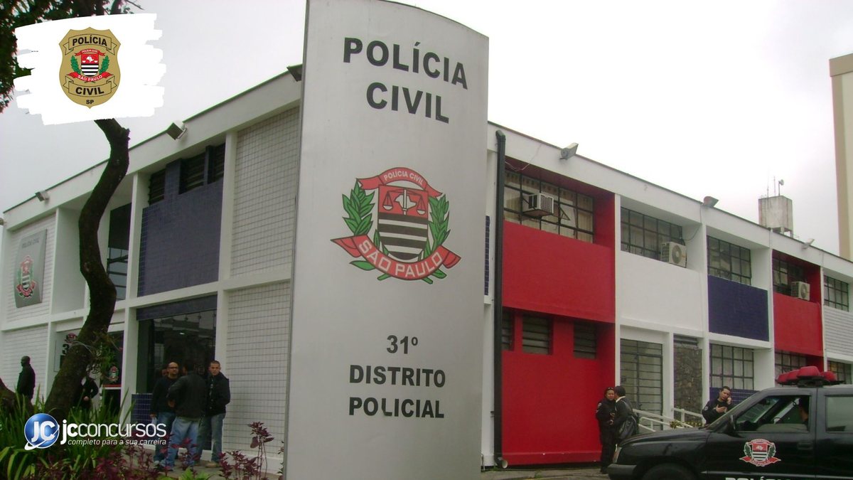 Concurso da PC SP: fachada de unidade da corporação, na capital paulista - Divulgação