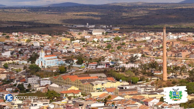 Processo seletivo de Pesqueira PE: vista aérea da cidade