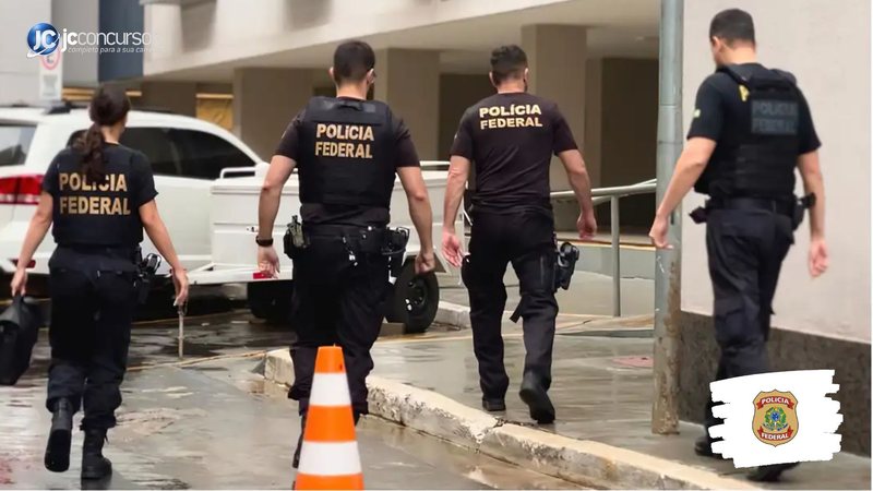 Concurso da PF: policiais durante operação