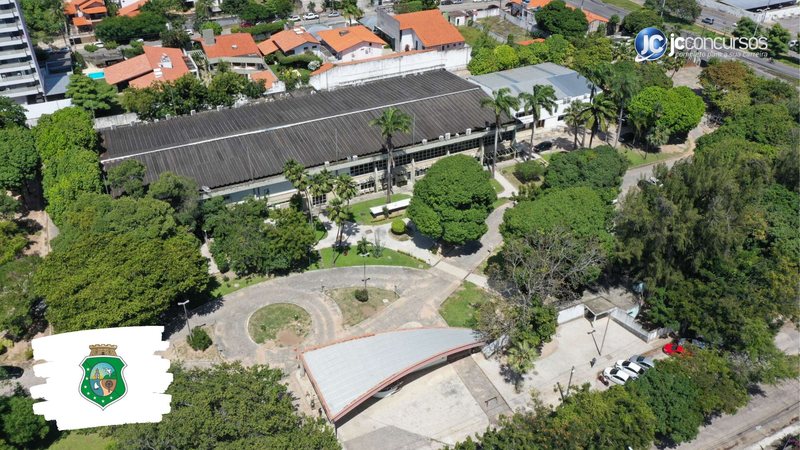 Concurso da PGE CE: vista aérea da sede do órgão, em Fortaleza - Foto: Divulgação