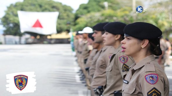 Concurso da PM MG: soldados da corporação perfilados - Foto: Divulgação