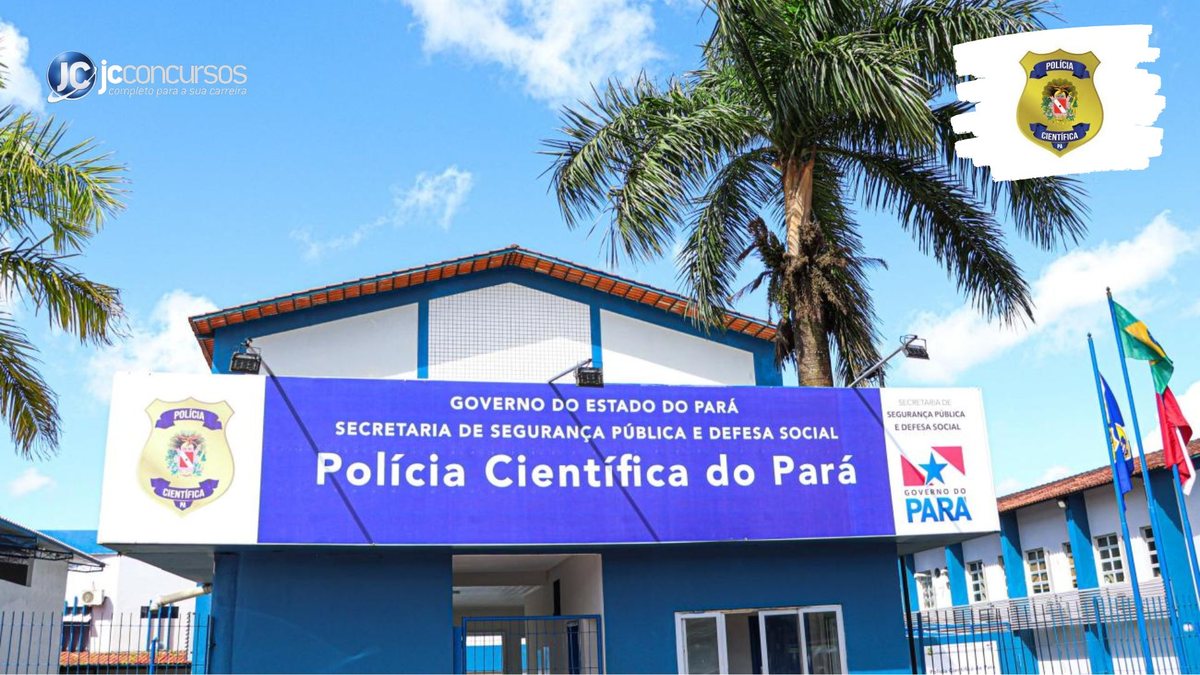 Processo seletivo da Polícia Científica do Pará: sede da corporação, em Belém - Foto: Divulgação