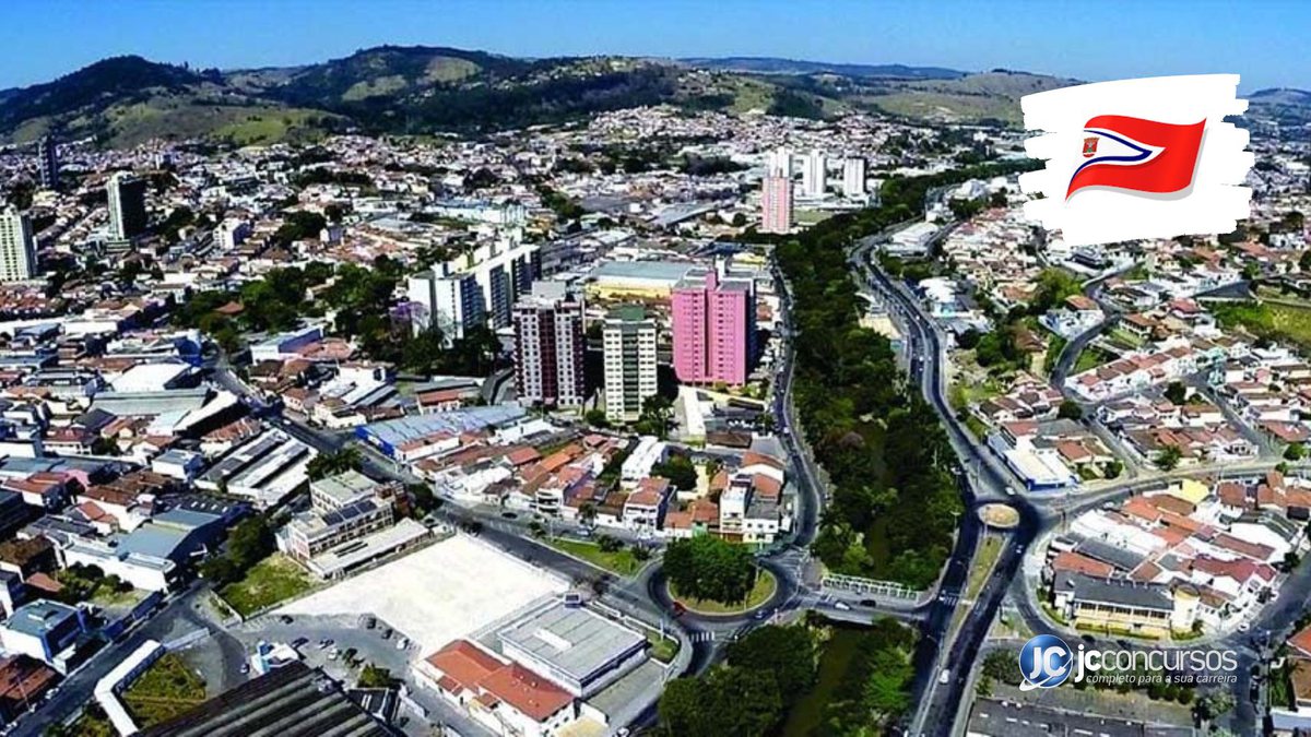 Concurso da Prefeitura de Amparo: vista aérea do município - Divulgação