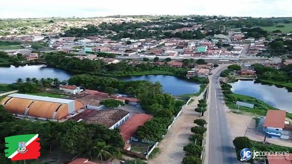 Processo seletivo da Prefeitura de Aramari BA: vista aérea da cidade - Divulgação