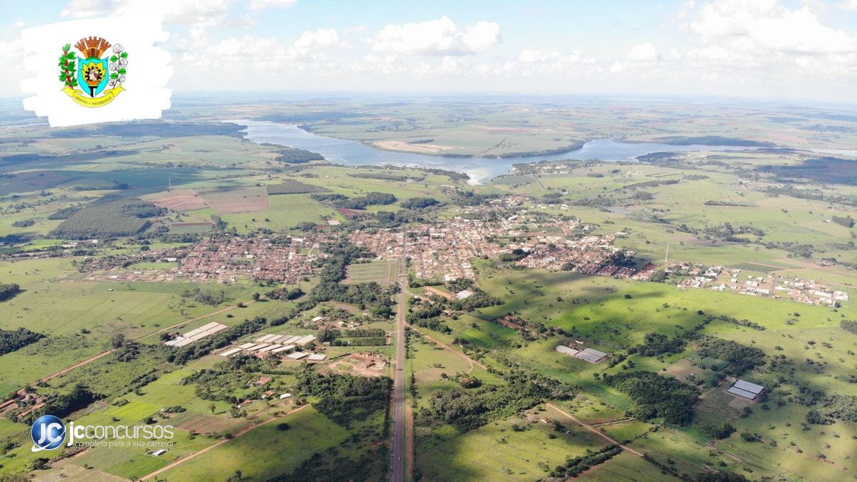 Concurso da Prefeitura de Arealva: vista aérea do município - Divulgação