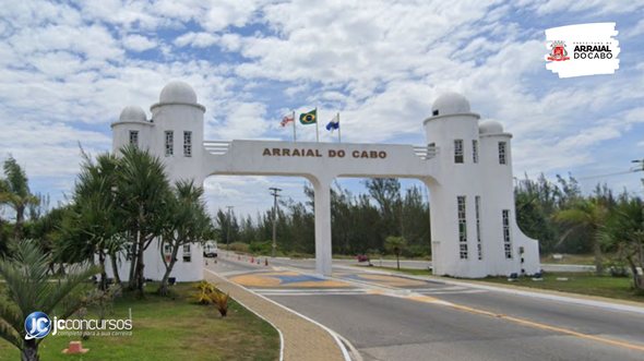 Concurso da Prefeitura de Arraial do Cabo: portal de entrada da cidade