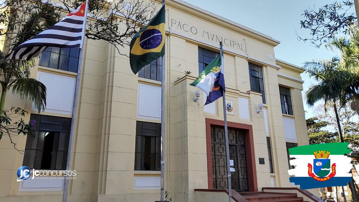 Concurso da Prefeitura de Avaré: fachada do prédio do Executivo