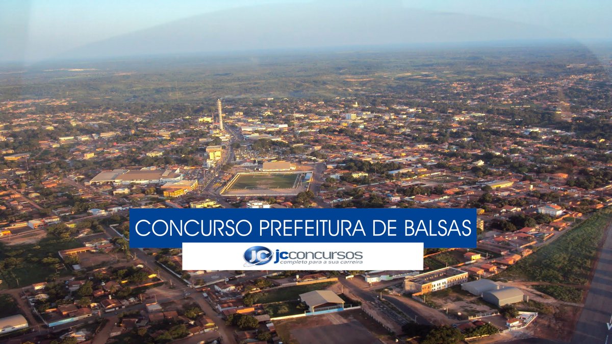 Concurso Prefeitura de Balsas - vista aérea do município