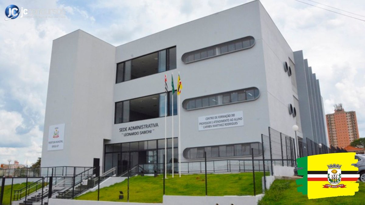 Processo seletivo de Birigui SP: fachada do prédio da sede administrativa - Divulgação