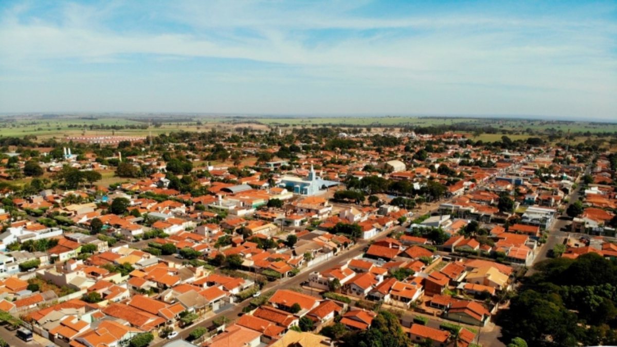 Concurso da Prefeitura de Castilho: vista aérea do município