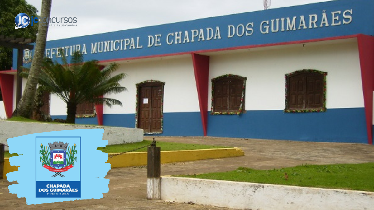 Concurso de Chapada dos Guimarães MT: fachada da sede da Prefeitura Municipal
