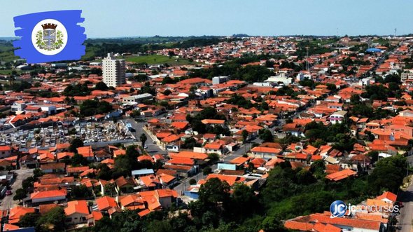 Concurso da Prefeitura de Conchas: vista aérea do município - Divulgação