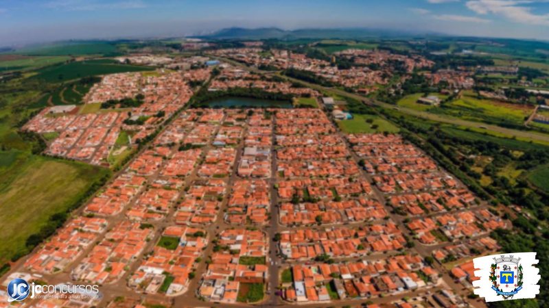 Processo seletivo da Prefeitura de Cordeirópolis SP: vista aérea da cidade