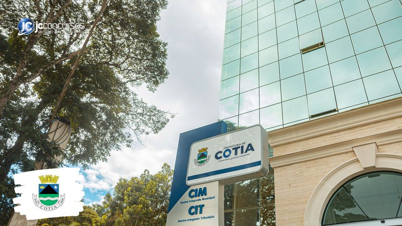 Concurso da Prefeitura de Cotia: fachada do edifício-sede do Executivo - Foto: Divulgação