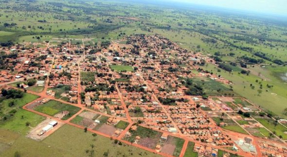 Concurso Prefeitura de Curvelândia: vista aérea do município - Divulgação