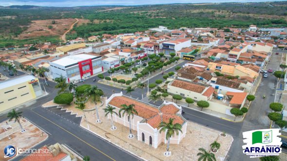 Processo seletivo da Prefeitura de Afrânio PE: vista aérea da cidade - Divulgação