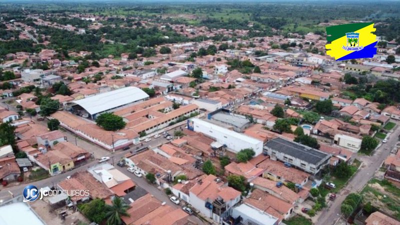 Concurso da Prefeitura de João Lisboa MA: vista aérea da cidade - Divulgação