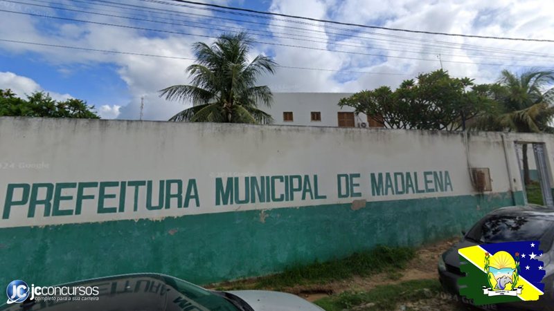 Processo seletivo da Prefeitura de Madalena CE: fachada da sede do Executivo - Google Street View