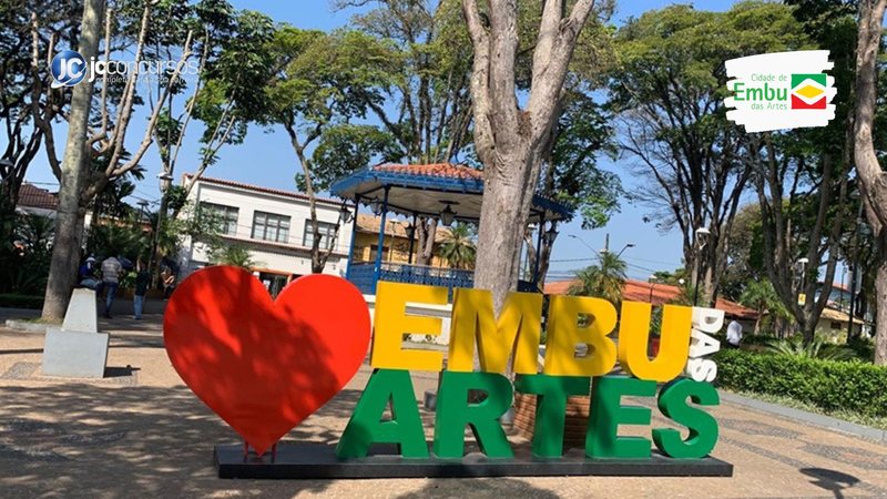 Concurso da Prefeitura de Embu das Artes: letreiro turístico da cidade
