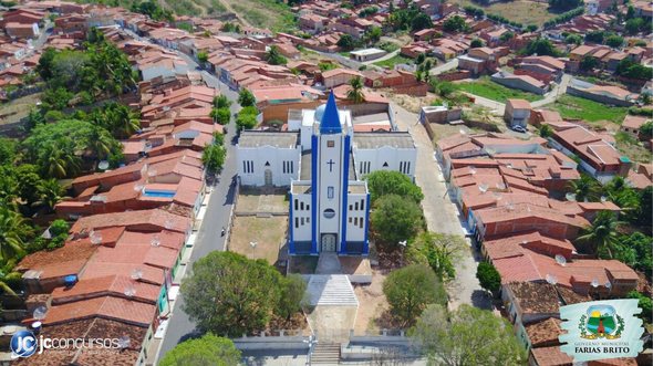 Concurso da Prefeitura de Farias Brito CE: vista aérea da cidade - Divulgação