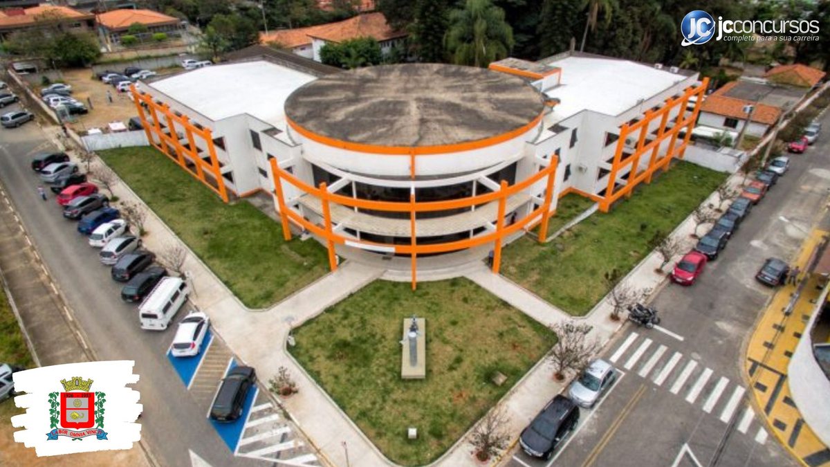 Processo seletivo de Ferraz de Vasconcelos SP: vista aérea da prefeitura