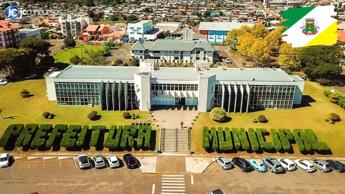 Concurso da Prefeitura de Fraiburgo SC: vista aérea da sede do órgão - Divulgação