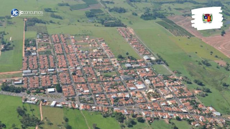 Concurso da Prefeitura de Gabriel Monteiro: vista aérea do município