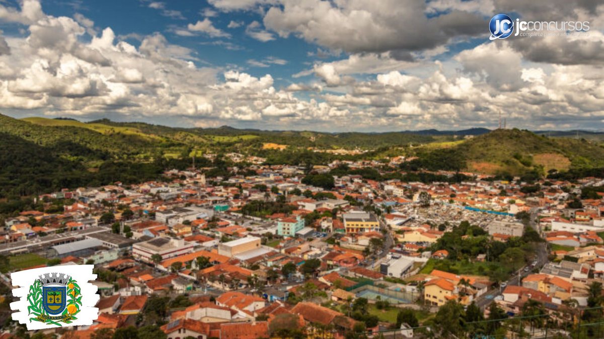 Concurso de Guararema SP: vista aérea da cidade