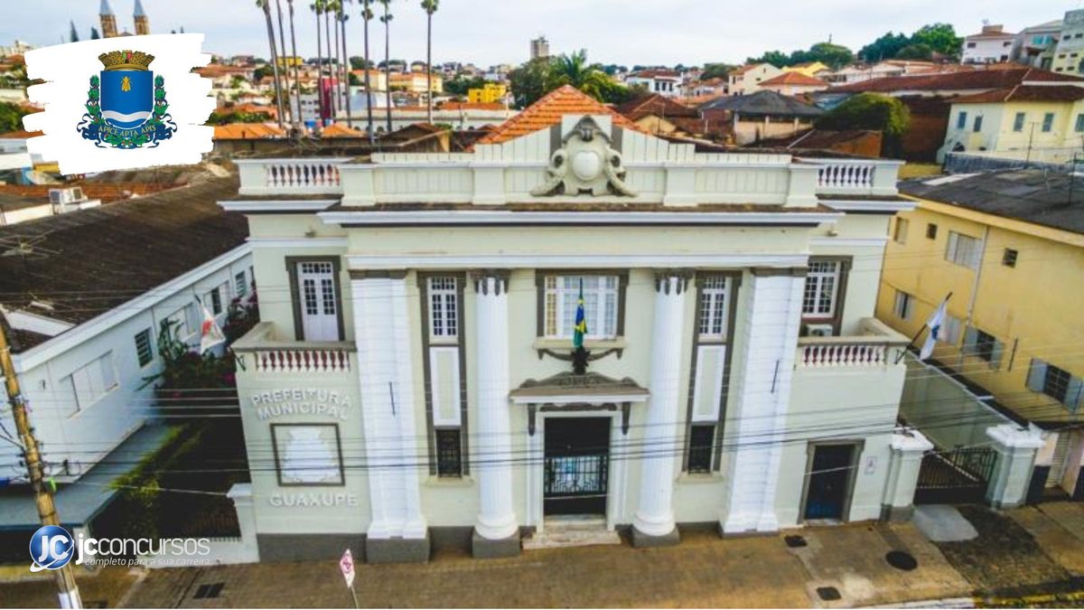 Concurso da Prefeitura de Guaxupé: fachada do prédio do Executivo