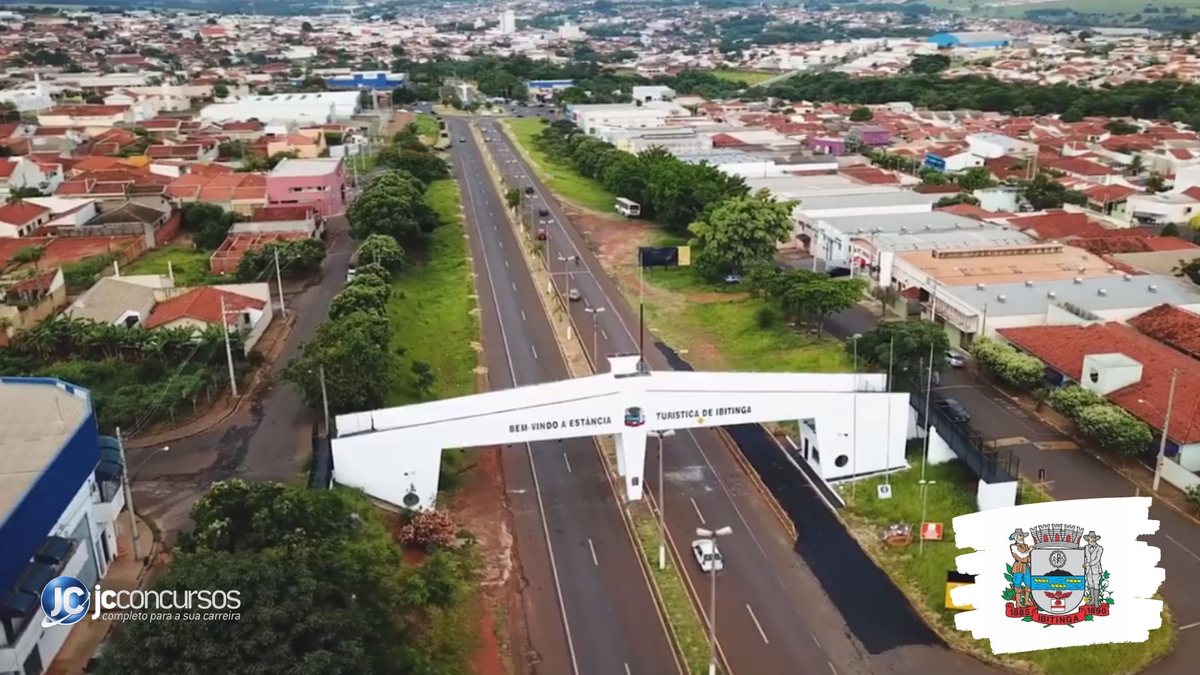 Concurso da Prefeitura de Ibitinga: vista aérea do município - Divulgação