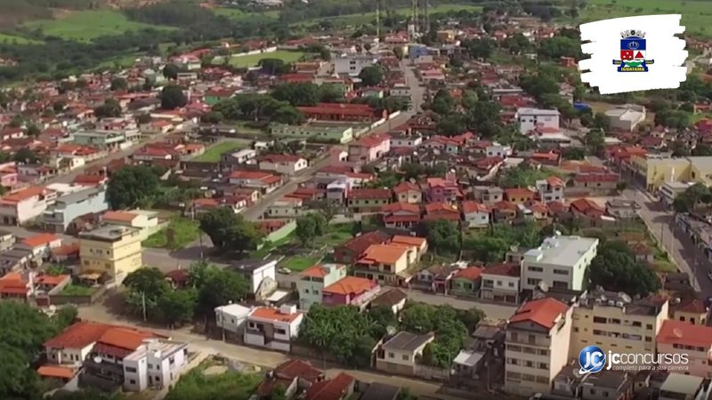 Concurso da Prefeitura de Iguatama: vista aérea do município