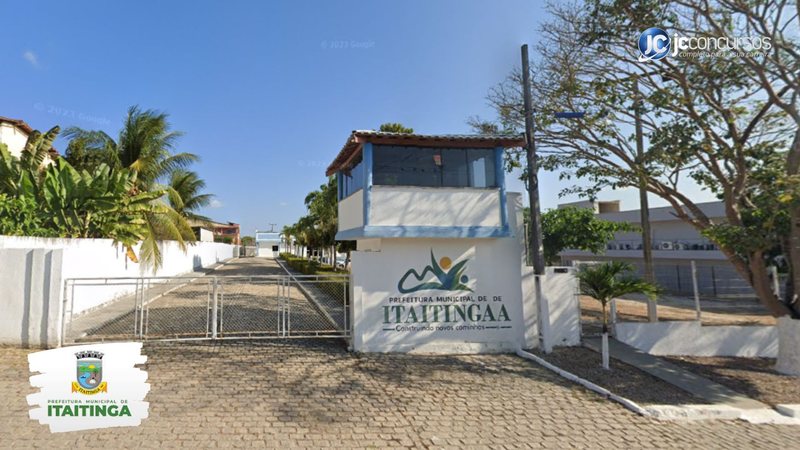 Concurso da Prefeitura de Itaitinga CE: entrada da sede do Executivo - Google Street View