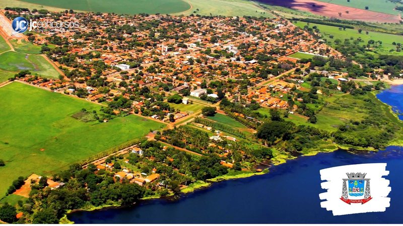 Concurso da Prefeitura de Itapura: vista aérea do município
